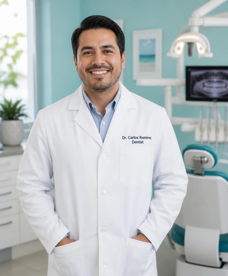 Dr. Jauregui, lead dentist at Santa Maria Dental Office